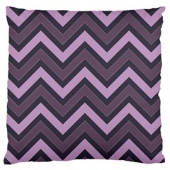 Zigzag Pattern Large Cushion Case (one Side) by Valentinaart