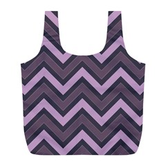 Zigzag Pattern Full Print Recycle Bags (l) 