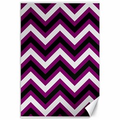 Zigzag Pattern Canvas 12  X 18   by Valentinaart