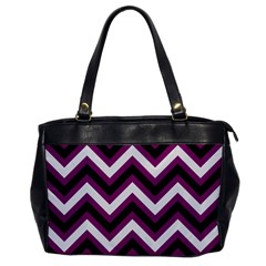 Zigzag Pattern Office Handbags by Valentinaart