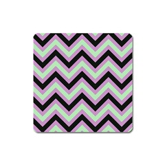 Zigzag Pattern Square Magnet by Valentinaart