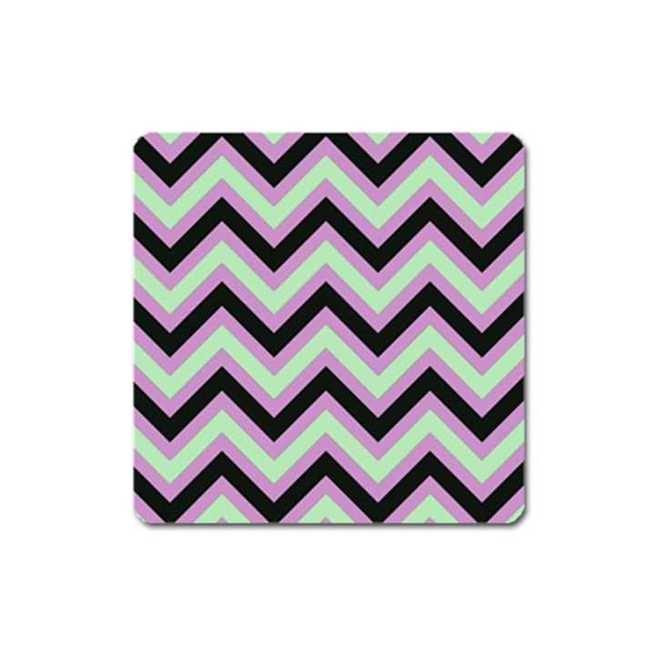 Zigzag pattern Square Magnet