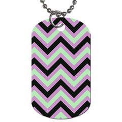 Zigzag Pattern Dog Tag (one Side) by Valentinaart