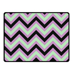 Zigzag Pattern Double Sided Fleece Blanket (small)  by Valentinaart