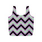 Zigzag pattern Full Print Recycle Bags (S)  Front