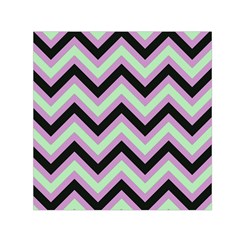 Zigzag Pattern Small Satin Scarf (square) by Valentinaart