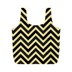 Zigzag Pattern Full Print Recycle Bags (m)  by Valentinaart