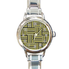 Pattern Round Italian Charm Watch by Valentinaart