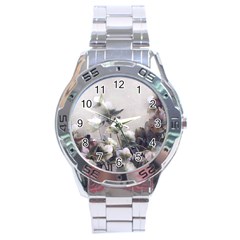 Watercolour Stainless Steel Analogue Watch by DeneWestUK