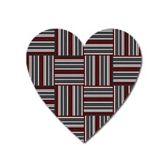 Pattern Heart Magnet by Valentinaart