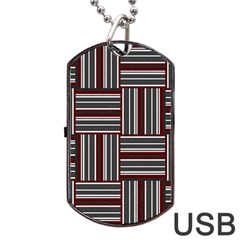 Pattern Dog Tag Usb Flash (two Sides) by Valentinaart