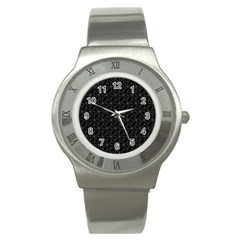 Pattern Stainless Steel Watch