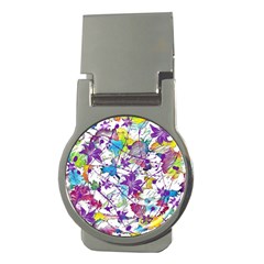 Lilac Lillys Money Clips (round)  by designworld65