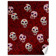 Funny Skull Rosebed Canvas 36  X 48   by designworld65