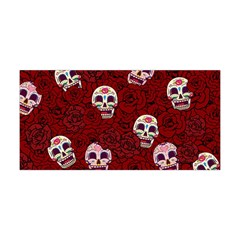 Funny Skull Rosebed Yoga Headband by designworld65