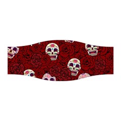 Funny Skull Rosebed Stretchable Headband by designworld65