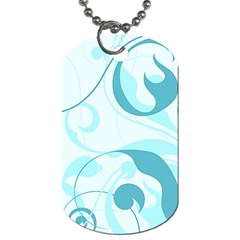 Floral Pattern Dog Tag (one Side) by Valentinaart