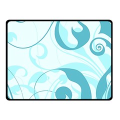 Floral Pattern Double Sided Fleece Blanket (small) 