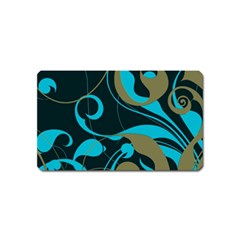 Floral Pattern Magnet (name Card) by Valentinaart