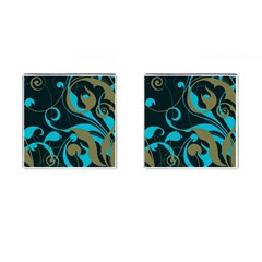 Floral Pattern Cufflinks (square) by Valentinaart