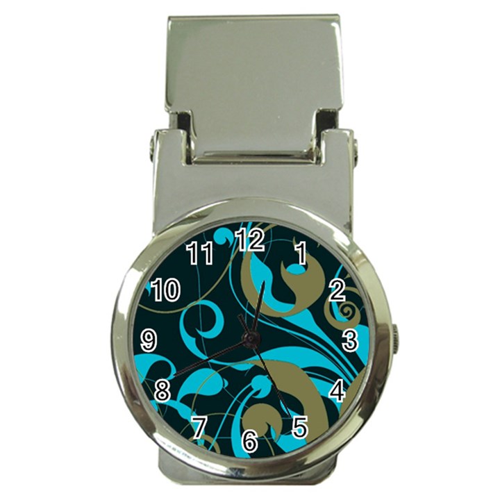 Floral pattern Money Clip Watches