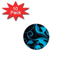 Floral pattern 1  Mini Buttons (10 pack) 