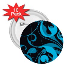 Floral pattern 2.25  Buttons (10 pack) 