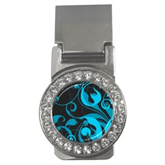 Floral pattern Money Clips (CZ) 