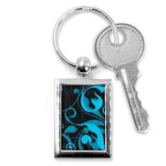 Floral pattern Key Chains (Rectangle) 