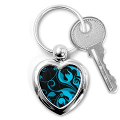 Floral pattern Key Chains (Heart) 