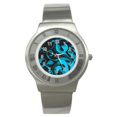 Floral pattern Stainless Steel Watch