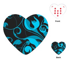 Floral Pattern Playing Cards (heart)  by Valentinaart