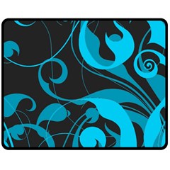 Floral pattern Fleece Blanket (Medium) 