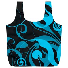 Floral pattern Full Print Recycle Bags (L) 