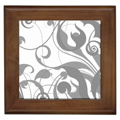 Floral Pattern Framed Tiles by Valentinaart