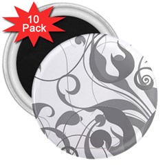 Floral Pattern 3  Magnets (10 Pack)  by Valentinaart