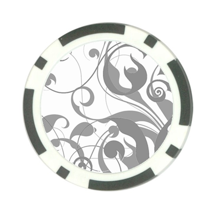 Floral pattern Poker Chip Card Guard