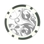 Floral pattern Poker Chip Card Guard Back