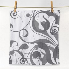 Floral Pattern Face Towel by Valentinaart