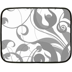 Floral Pattern Double Sided Fleece Blanket (mini)  by Valentinaart