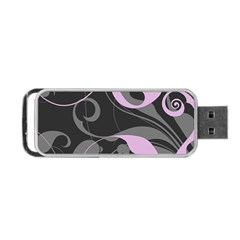 Floral Pattern Portable Usb Flash (two Sides)