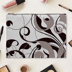 Floral Pattern Cosmetic Bag (xl) by Valentinaart