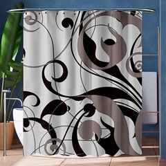 Floral Pattern Shower Curtain 60  X 72  (medium)  by Valentinaart