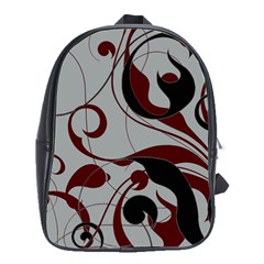 Floral Pattern School Bags(large)  by Valentinaart