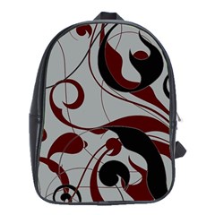 Floral Pattern School Bags (xl)  by Valentinaart