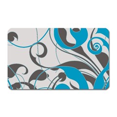 Floral Pattern Magnet (rectangular) by Valentinaart