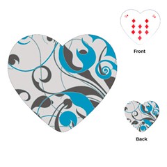 Floral Pattern Playing Cards (heart)  by Valentinaart