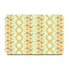 Ethnic Orange Pattern Plate Mats by linceazul