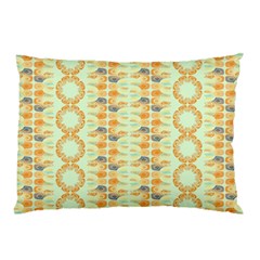 Ethnic Orange Pattern Pillow Case (two Sides) by linceazul