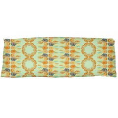 Ethnic Orange Pattern Body Pillow Case (dakimakura) by linceazul